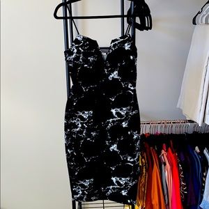 Marble Print Dress